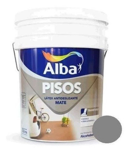 Pintura Piso Antideslizante Latex Acril 20lt 18 Cuotas S/int