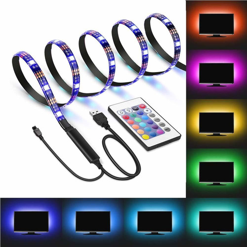 Tiras De Luces Led Con Mando, 2m