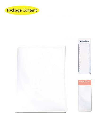 3 Lupa Flexible Lente De Aumento Grande Regla Credencial 3x