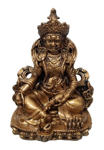 Figura Decorativa Ganesha En Color Dorado 9 X 12 Cm