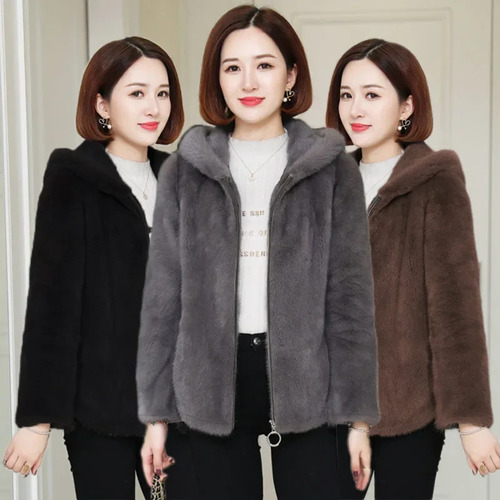 Sudadera Con Capucha Cálida De Forro Polar Para Mujer, Moda De Invierno, Estilo Comun