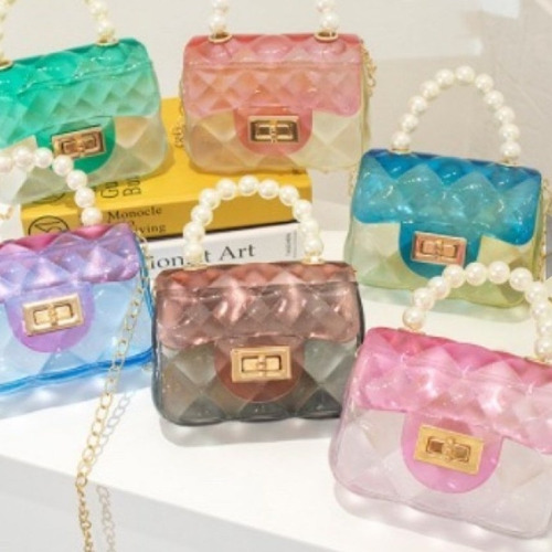 Hermosas Carteras Bandoleras Para Niñas Con Perlas