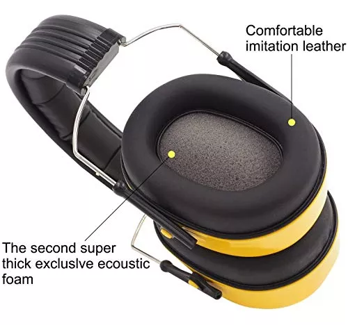 SNR35dB - Orejeras de protección auditiva para reducción de ruido,  protección eficaz para los oídos, orejeras con cancelación de ruido,  protección