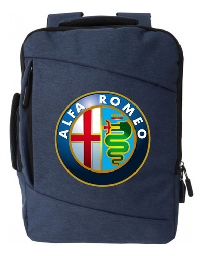 Morral Espalda Alfa Romeo Racing Maleta Portafolio Azul 