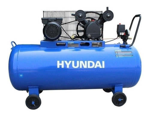 Compresor De Aire Eléctrico Hyundai Hyac 100c 100l 2hp 60hz