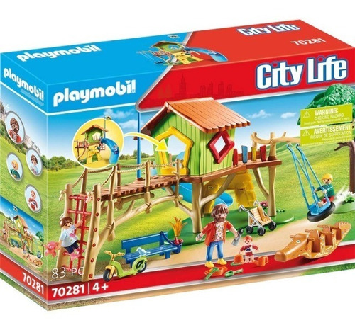 Playmobil Parque Infantil De Aventuras 80 Piezas Y 4 Muñecos