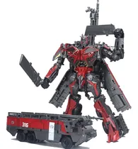Comprar Miniatura Deformable Del Camión De Bomberos Transformers Sen