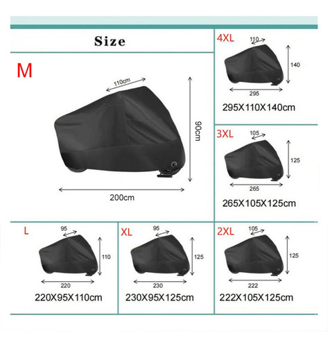 Protector Solar Y Funda De Lluvia Para Moto