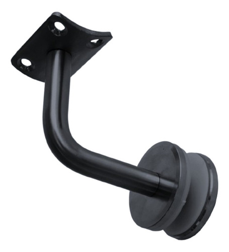 Conector Soporte Vidrio Pasamanos Color Negro Mate