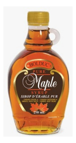 Xarope De Bordo 100% Puro Maple Syrup Canada Bolduc 250ml