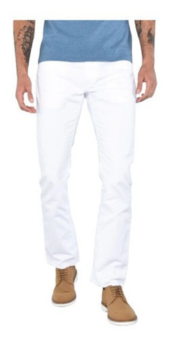 Imagen 2 de 5 de Pantalon Blanco Para Hombre Oggi Jeans Vaxter Gabardina