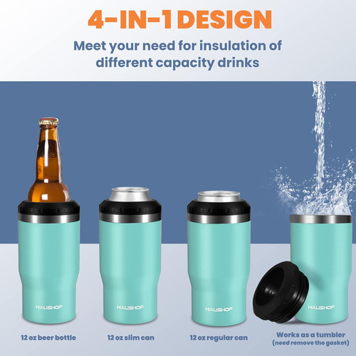 Enfriador De Latas De 12 Oz, Aislante De Latas De Acero Inox