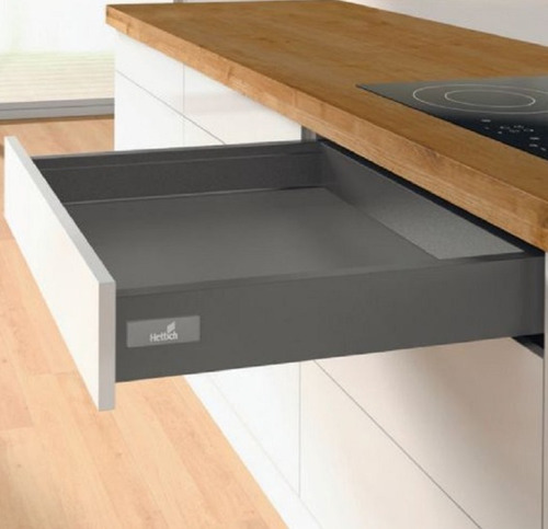 Gaveta Alemana Hettich Atira Innotech Antracita Con Freno