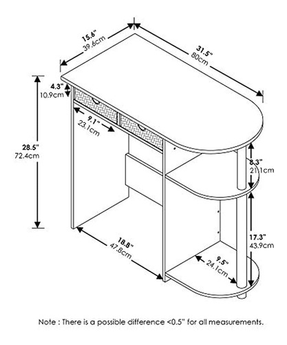 Furinno Go Green Home - Escritorio / Mesa Para Computadora P