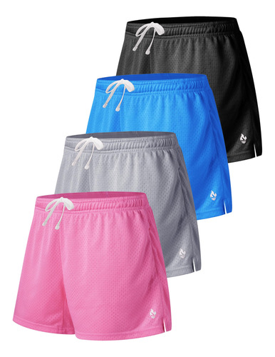 4: Pantalon Corto Deportivo Para Niña Bolsillo Correr 3 