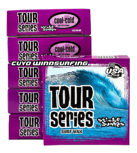 Imagen 3 de 3 de Parafina Sticky Bumps Base Cool Cold Tropical Importada