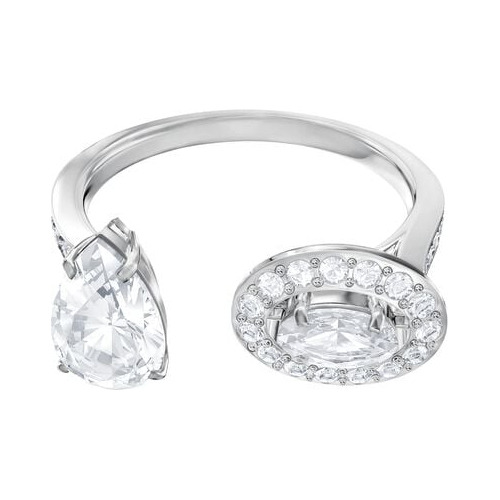 Anillo Swarovski Cristal Gota Y Pave Talle 58 - Original 