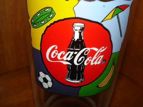 Vaso De Coleccion De Coca Cola Motivo Brazil Buen Estado 