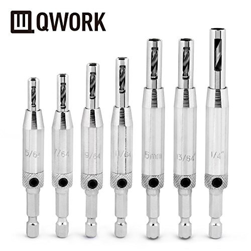 Qwork 7 Piezas Autocierre Clic Cambio Conjunto De Broca De B