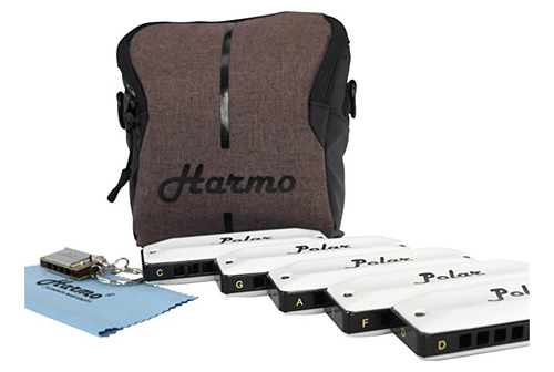 Harmo Polar Armónica Blues Paquete: Clave De C, D, F, G, U.