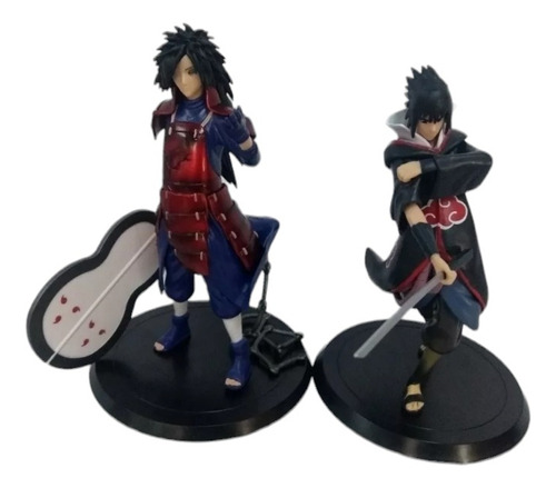 Muñecos O Figuras De Naruto Shippuden Madara Y Sasuke Uchiha