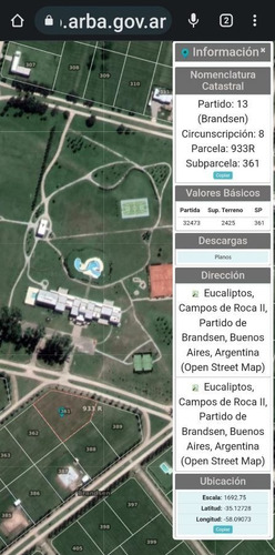 Imagen 9 de 10 de Lote En Venta De 2.4e+39m2 Ubicado En Campos De Roca