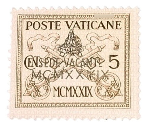 Estampilla Vaticano Yt.85a -5 Cent. Sede Vacante Mint