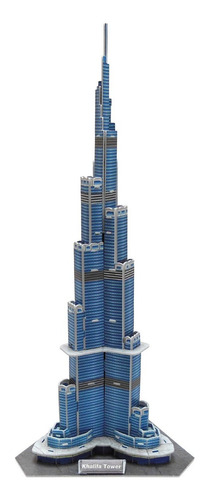 Rompecabezas  Modelo De Papel 3d  Burj Khalifa Torre Fr80rt