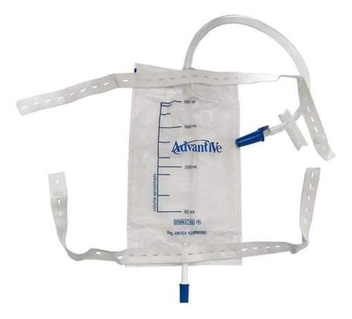 Bolsa Coletora De Urina De Perna 750ml Advantive Kit 100 Und