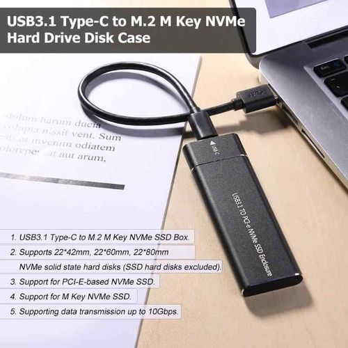 Case Enclosure Delta Disco Ssd M.2 Nvme Pci-e Puerto Usb 3.0