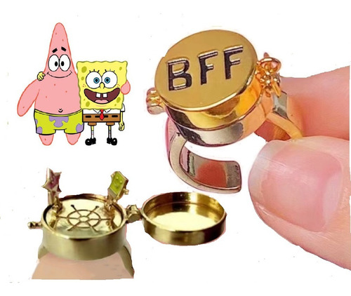 Figura Nickelodeon - Anillo Mejores Amigos Bob Esponja