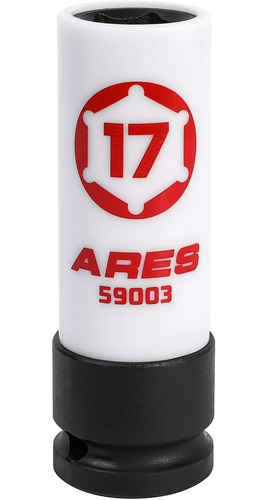 Ares 59003-17mm 1/2-inch Drive Non-marring Lug Nut Socket -