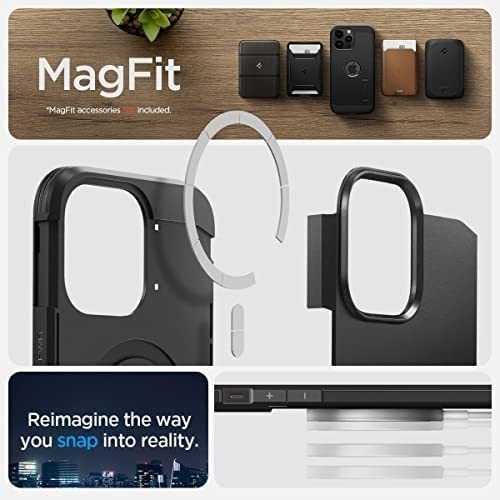 Imagen 7 de 8 de Funda Spigen Tough Armor Mag Para iPhone 14 Pro - Negro