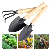Comprar Kit Jardinagem 3 Peças Metal Jardim Horta Hortaliça Viveiro