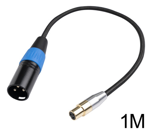Doble Mini Xlr Hembra A Xlr Macho De 3 Pines Resistente Sin