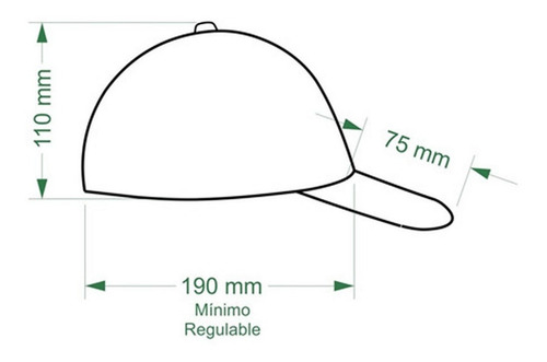 Imagen 5 de 6 de 10 Gorra 6 Gajos Publicitaria Gabardina Para Bordar Sublimar