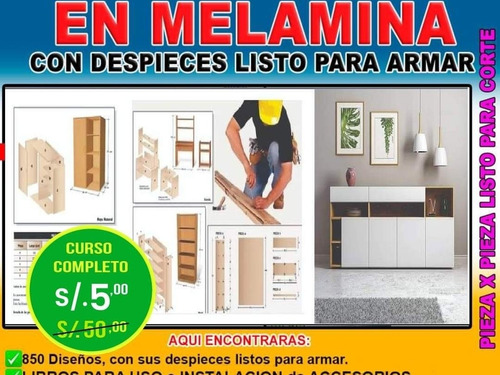 Diseño De Muebles En Melamina Planos Con Medidas 