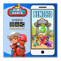 Comprar Video Invitación Animada Dino Ranch (con Foto) 