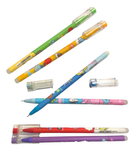 Set De 12 Plumas De Bt21, Bts Pluma De Gel