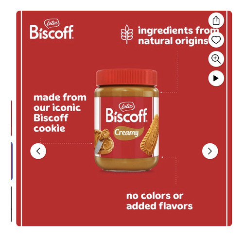 Lotus Biscoff Crema De Galleta Para Untar Frasco De 400g