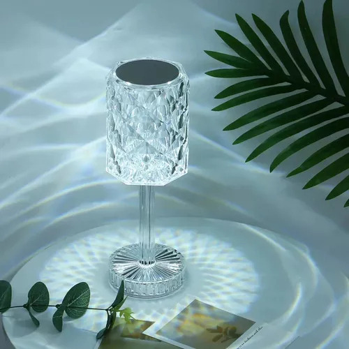 Lámpara De Mesa De Cristal, Lámparas De Noche Led, Bar