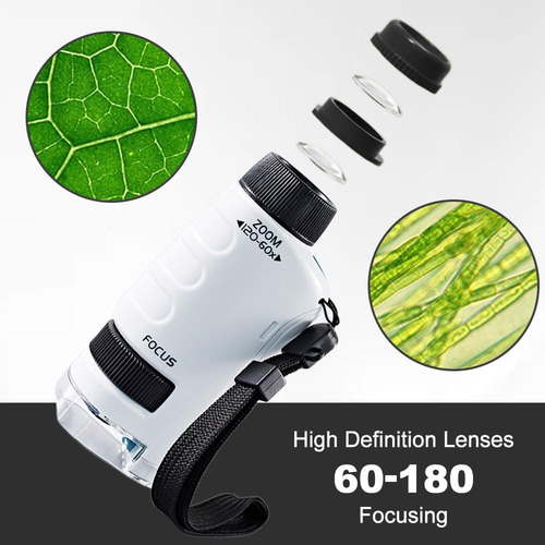 Juguete Microscopio Portátil De Mano, Mini Del Científico