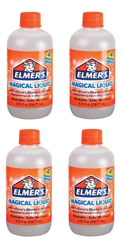 4 Elmers Slime Líquido Mágico Activador De Slime