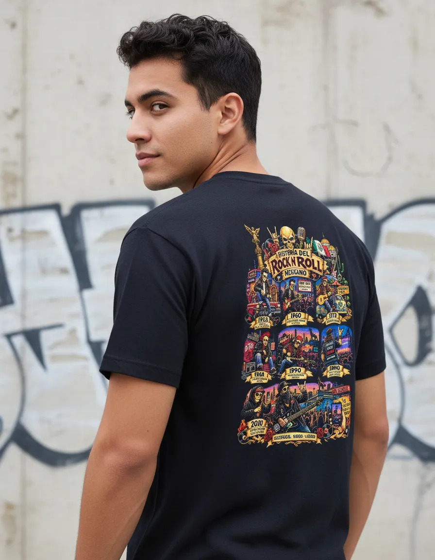 Playera Nezarock Historia Del Rock Mexicano