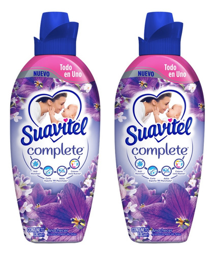 2 Pack Suavitel Suavizante Ropa Complete 1.3 Lt