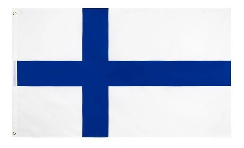 Imagem 1 de 2 de Bandeira Finlândia 150cm X 90cm Finlandesa Mercado Envios