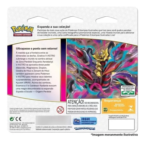 Blister Quadruplo Pokémon Regigigas Origem Perdida Tcg