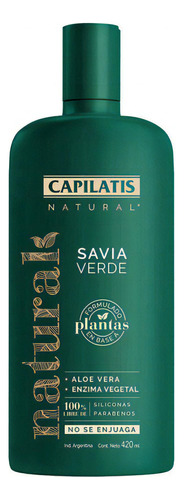  Capilatis Savia Verde X 420ml - Sin Enjuague Aloe Y Enzimas