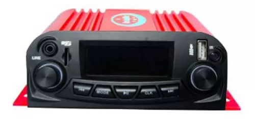 Amplificador Qm-810bt Auto Moto Potencia Bluetooth Usb Sd
