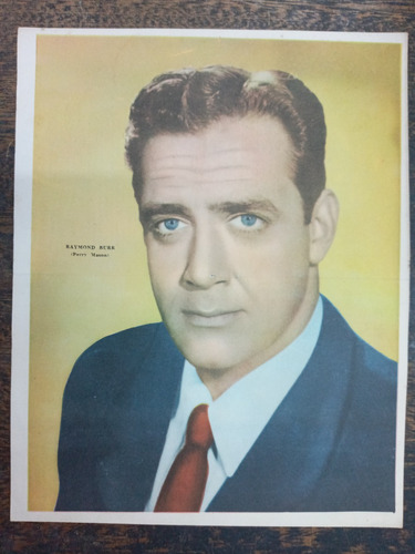 Perry Mason (raymond Burr) * Poster Canal Tv * 1960 *